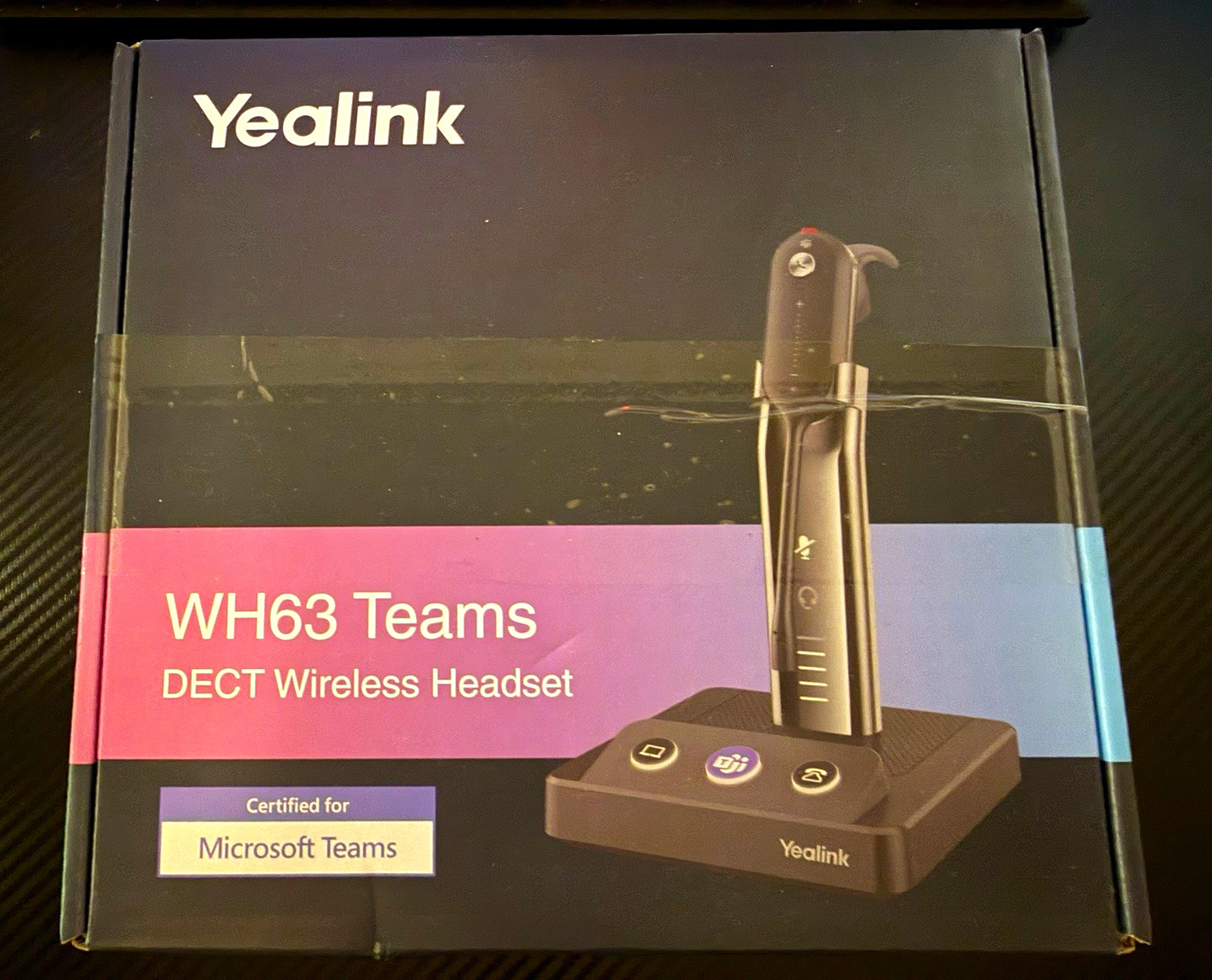 Yealink WH63 Teams DECT Wireless Headset Single Ear Boom Mic Bluetooth USB