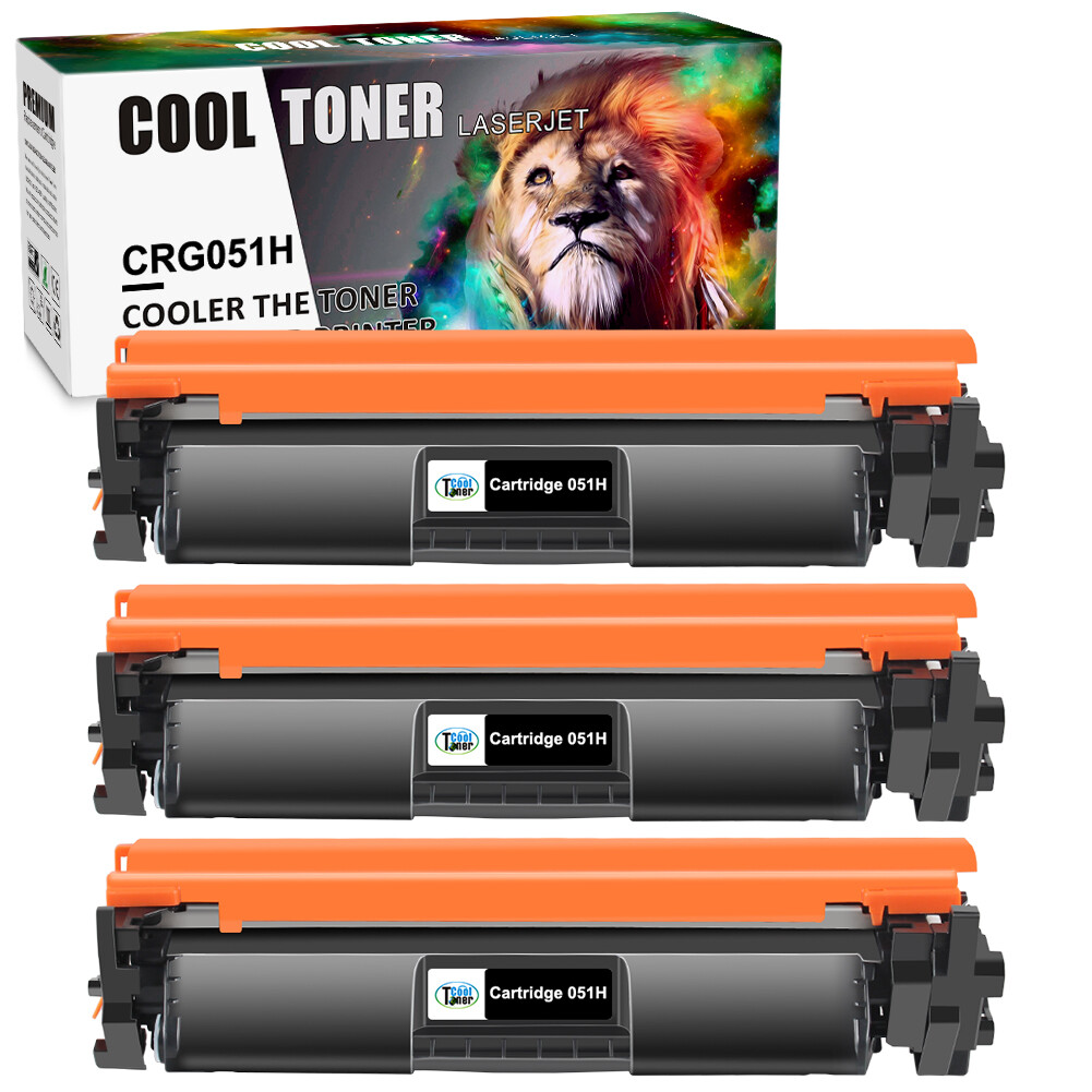 3PK CRG-051H Toner Compatible for Canon 051H imageCLASS MF264dw MF269dw LBP162dw