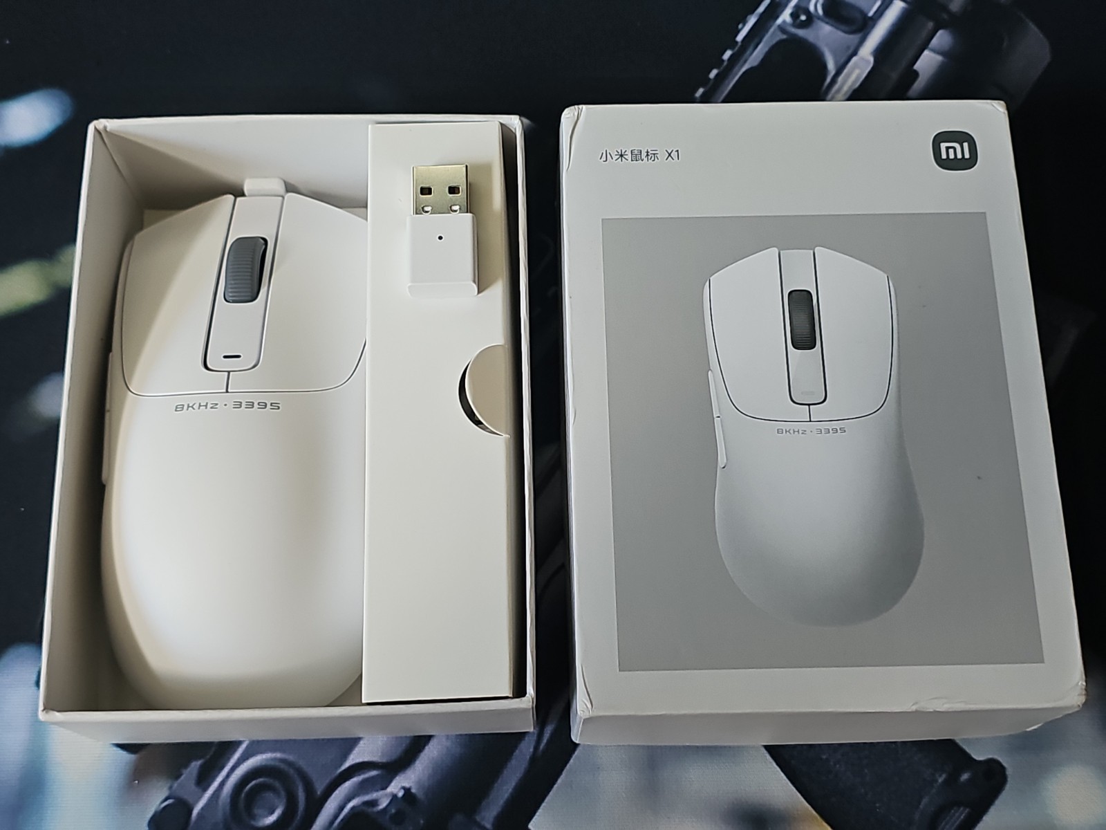 8khz Xiaomi Mouse X1 Superlight 3395 Wireless Mouse 65g Heat Treated PTFE Skates