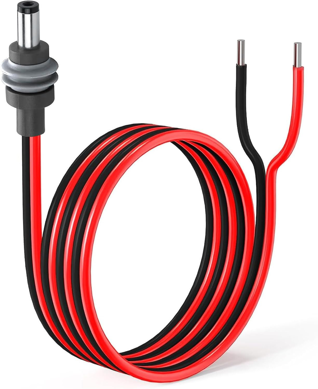 3.2Ft IP65 Waterproof DC 5.5Mm X 2.1Mm Male to Bare Wire Cord