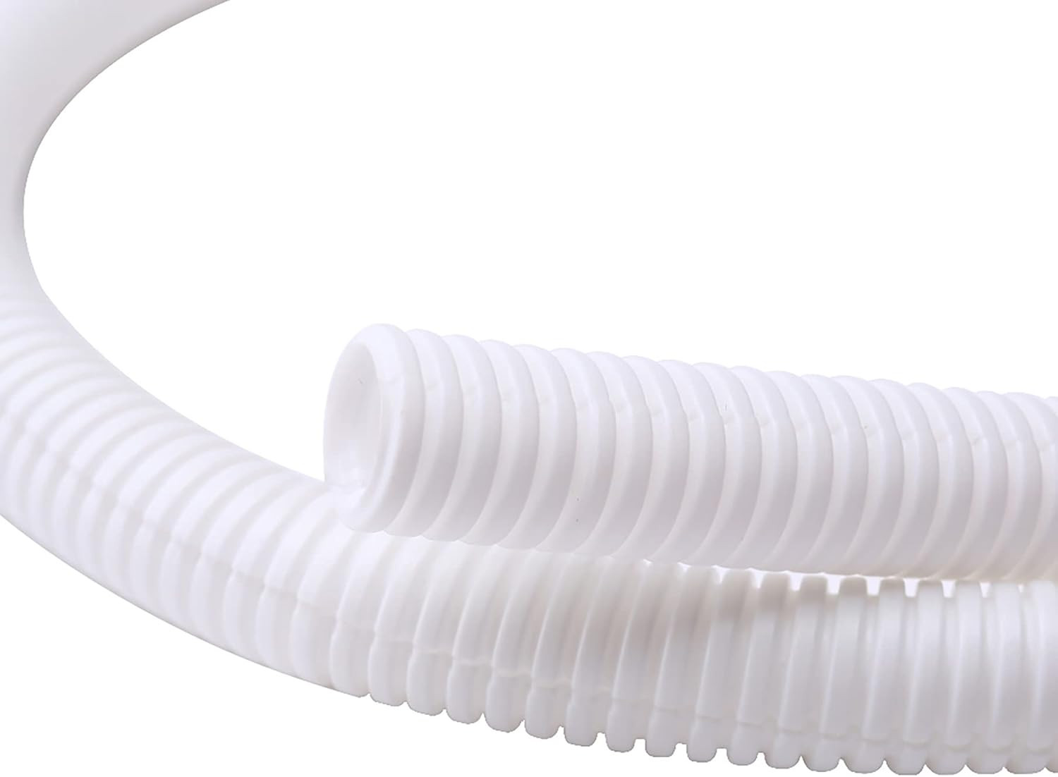 10Ft - 1/2 Inch Split Wire Loom Tubing - White