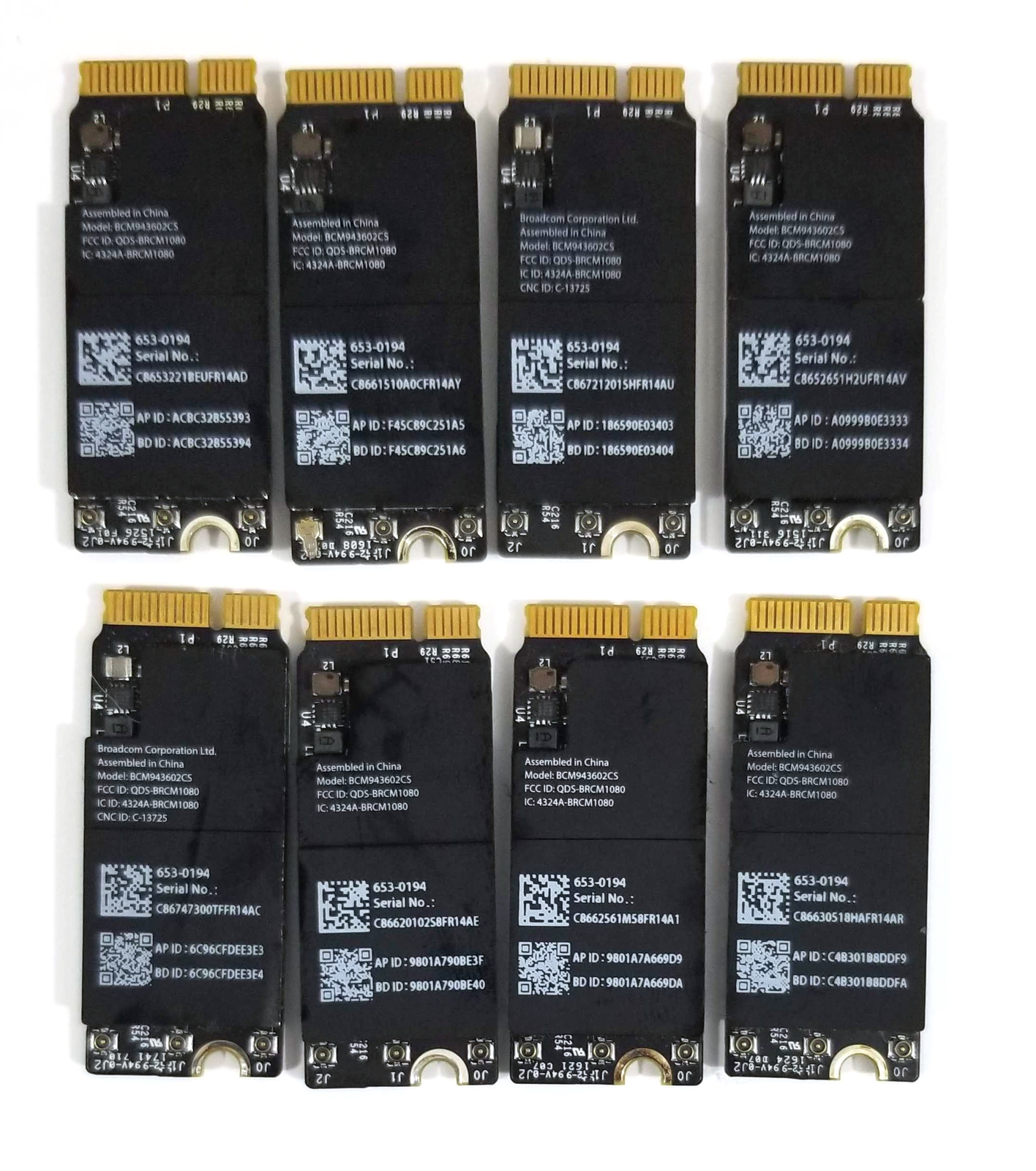 Apple A1425 A1502 A1398 653-0194 WiFi Bluetooth 4.0 Airport Card BCM943602CS