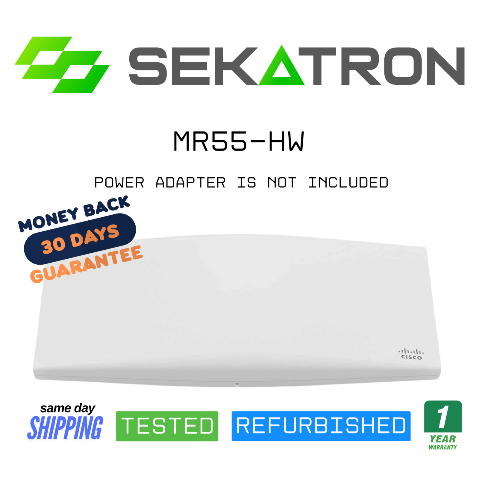 ♻️ Cisco MR55-HW Unclaimed Dual-Band Wireless Wi-Fi 6 w/ Mounting Kit ⚡Fast Ship