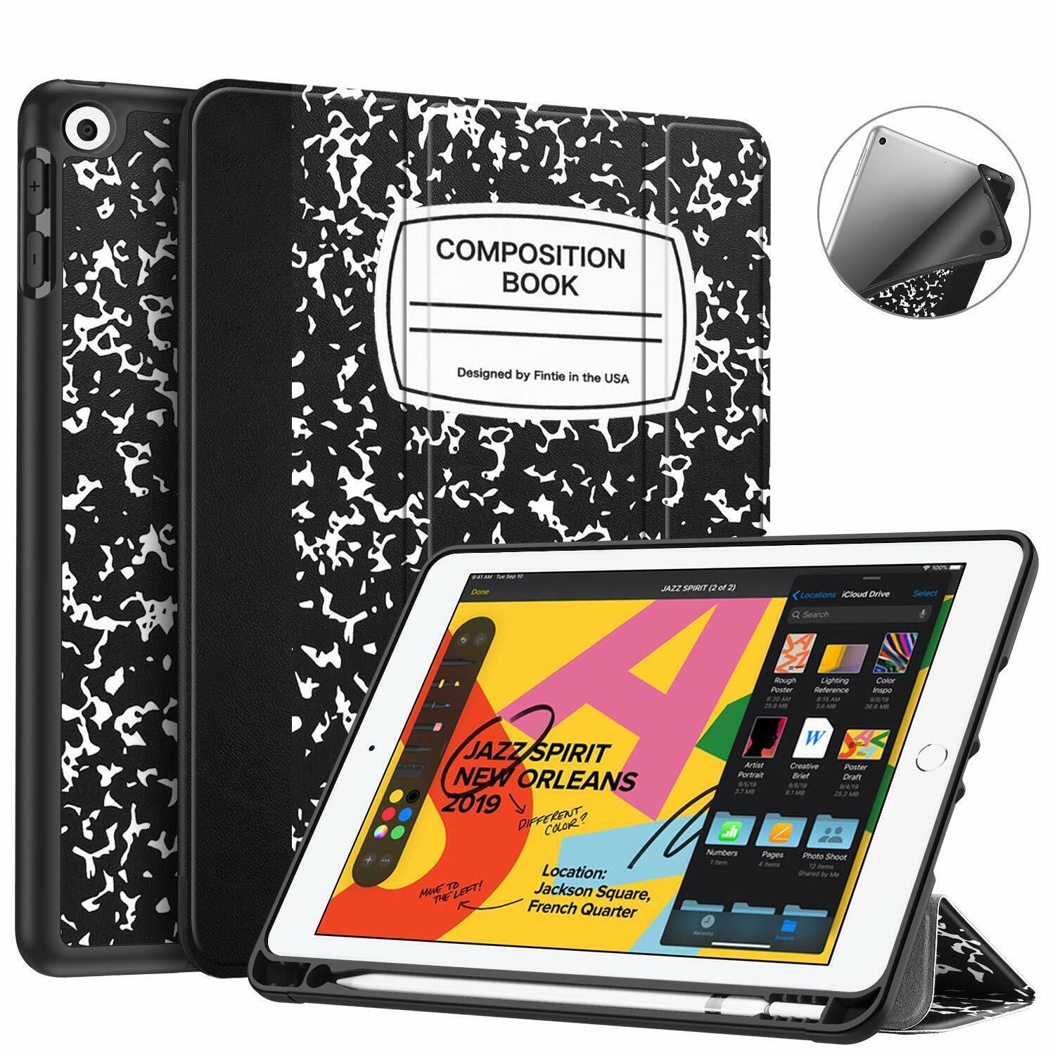 Slim Case for iPad 9th/8th/7th Gen 10.2" Protective Stand Soft TPU Back Cover