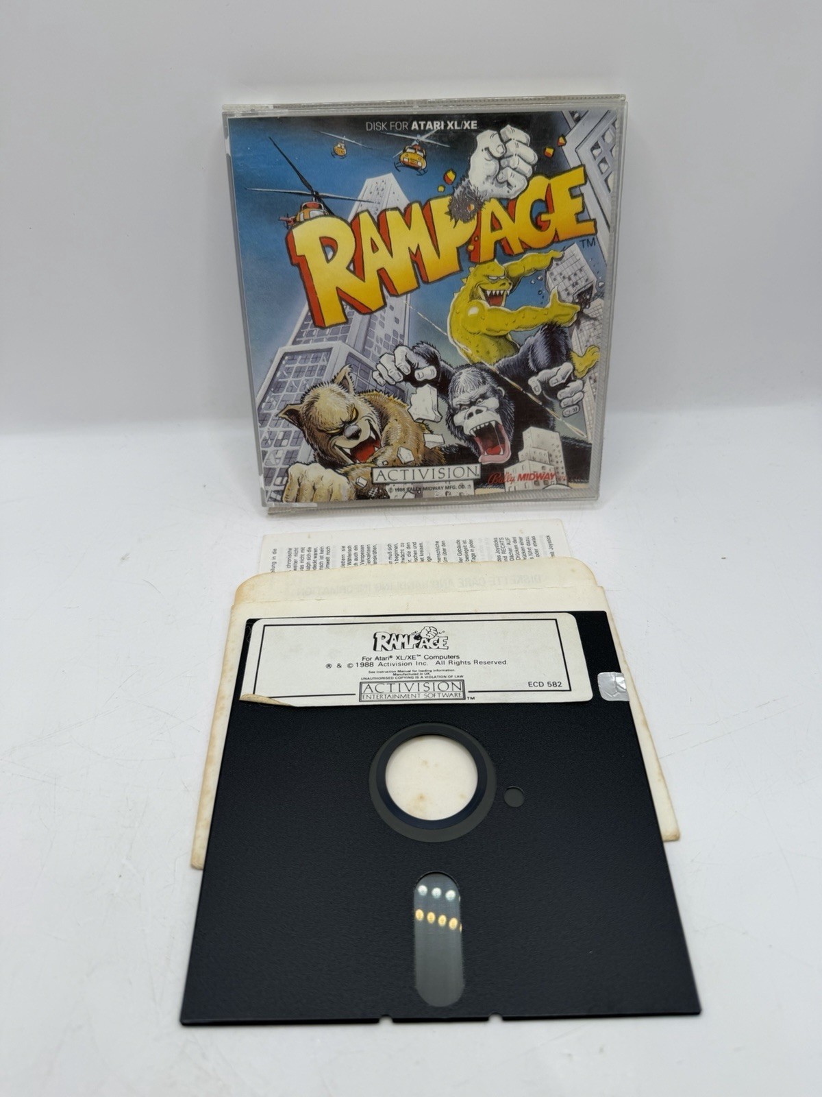 Rampage Atari ST By Activision Original Boxed Game Complete Floppy Disc CIB Rare