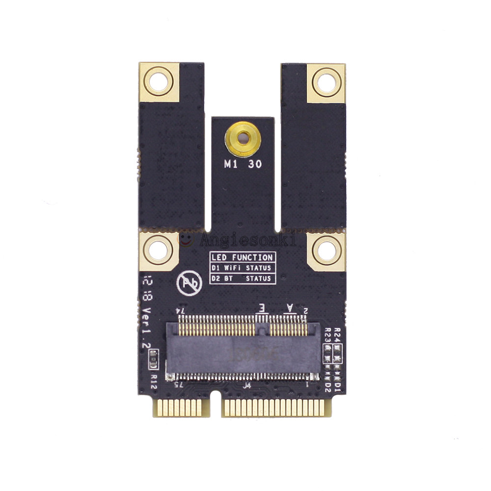 NGFF Key E to Mini PCI-E Adapter Converter for Intel 9260 BCM94352Z WIFI Module