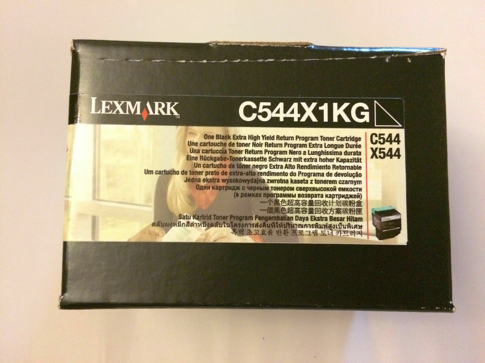GENUINE LEXMARK EXTRA HI-YLD BLACK CARTRIDGE C544X1KG C544 C546 X544 X648 NEW