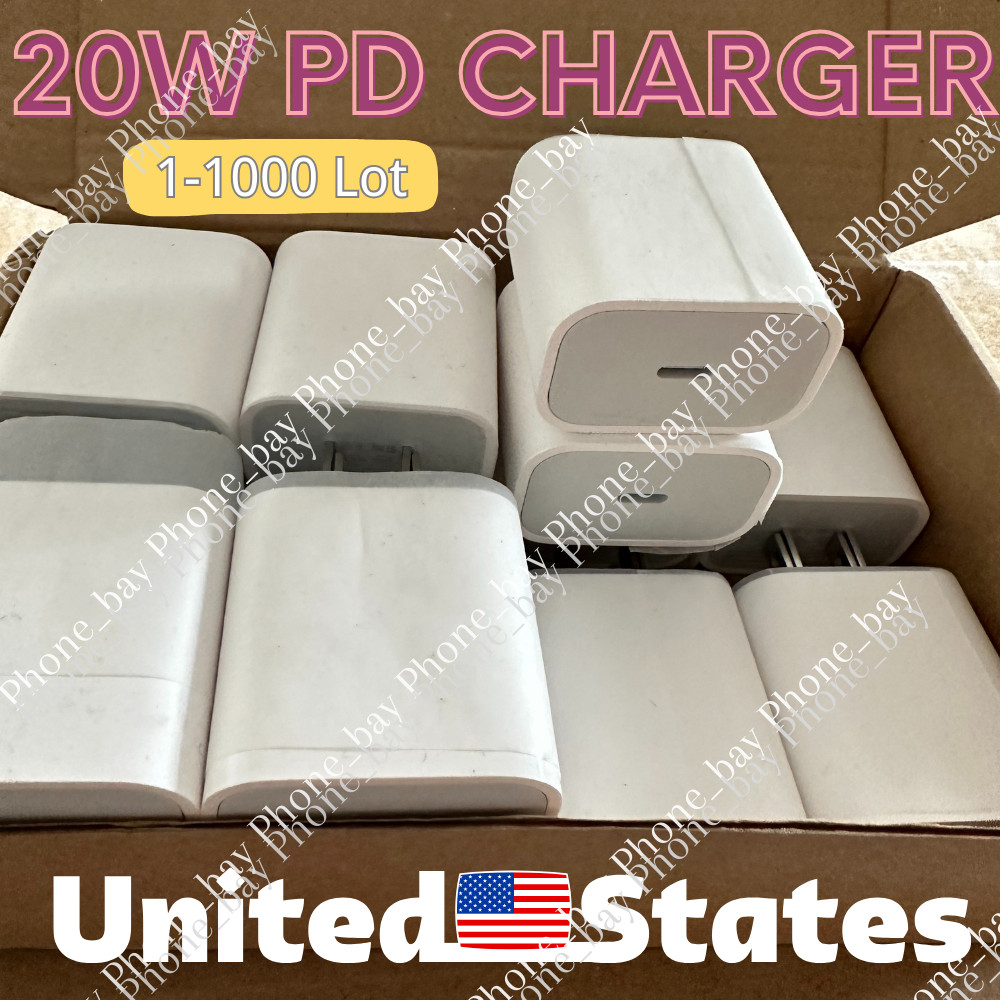 Wholesale LOT 20W Super Fast Charger USB C Type C Adapter For iPhone Samsung
