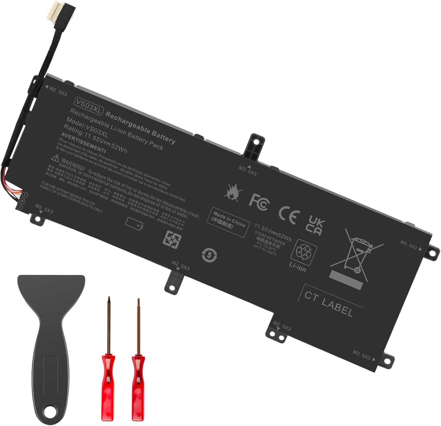 VS03XL Battery for HP Envy 15T AS000 15T AS100 CTO 15 AS 15 AS133CL X6V56UA 15