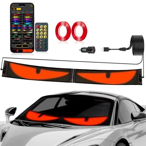 Eyes Led Lights for Cars 2PCS - 14.72x3.62In Customizable 14.72x3.62in-2pcs