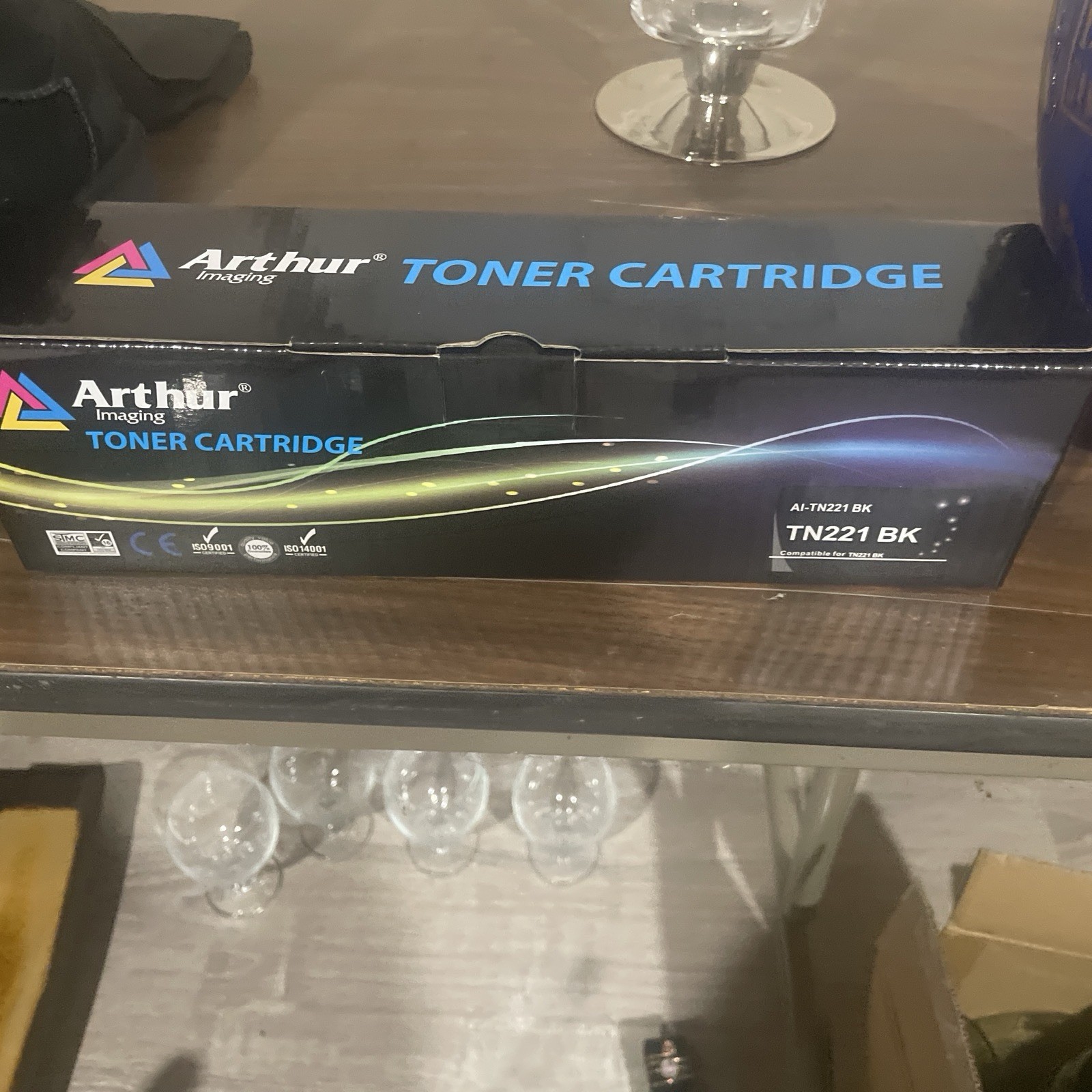 Arthur Imaging Compatible Toner Cartridge Replacement for Brother TN221 BK NEW