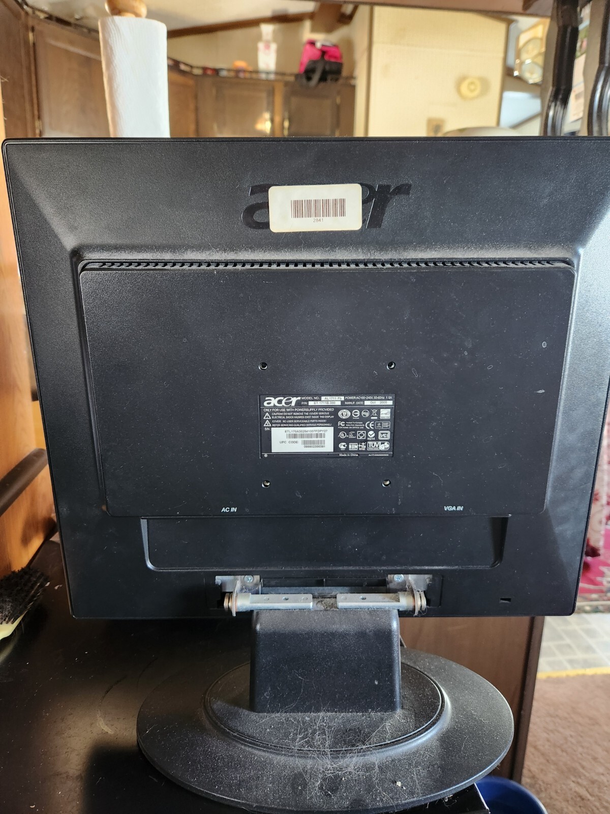 acer al1711 computer monitor