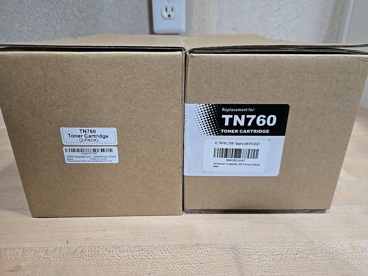 Brother Compatible TN760 Laser Toner Cartridge 2x Twin-pack Black (4 Total) Exp.