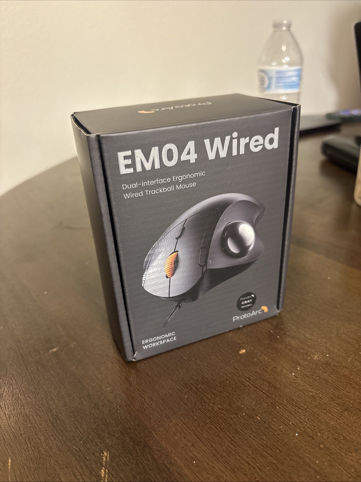 Wired ProtoArc EM04 Trackball Ergonomic Mouse