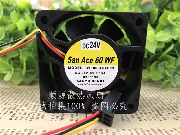 SANYO SAN ACE 60 WF 9WF0624H4D03 DC24V 0.15A 3-Pin Cooling Fan