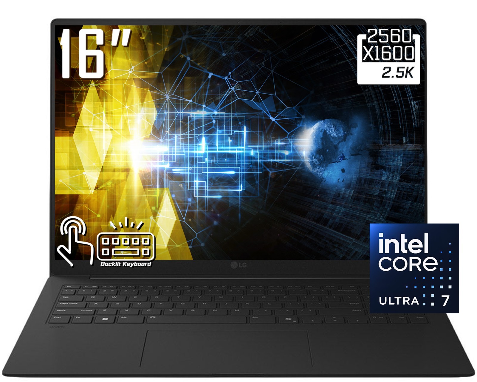 LG Gram Pro 16" WQXGA Touchscreen Business Laptop Intel Core Ultra 7 355 2TB SSD