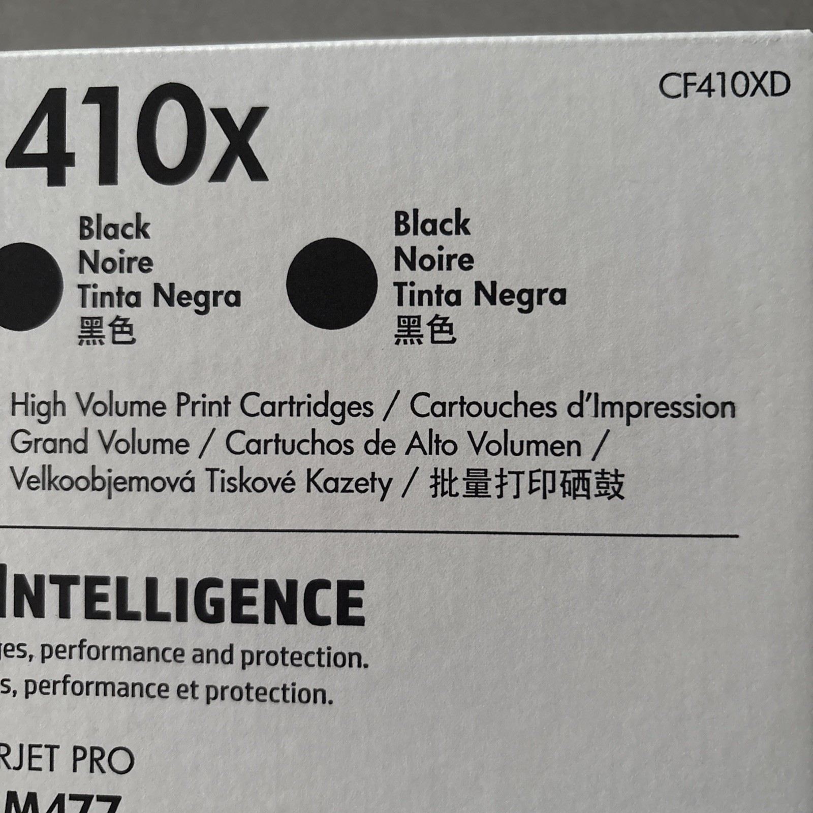 Genuine HP 410X CF410XD Black High Yield Toner Cartridge Black LaserJet Pro New