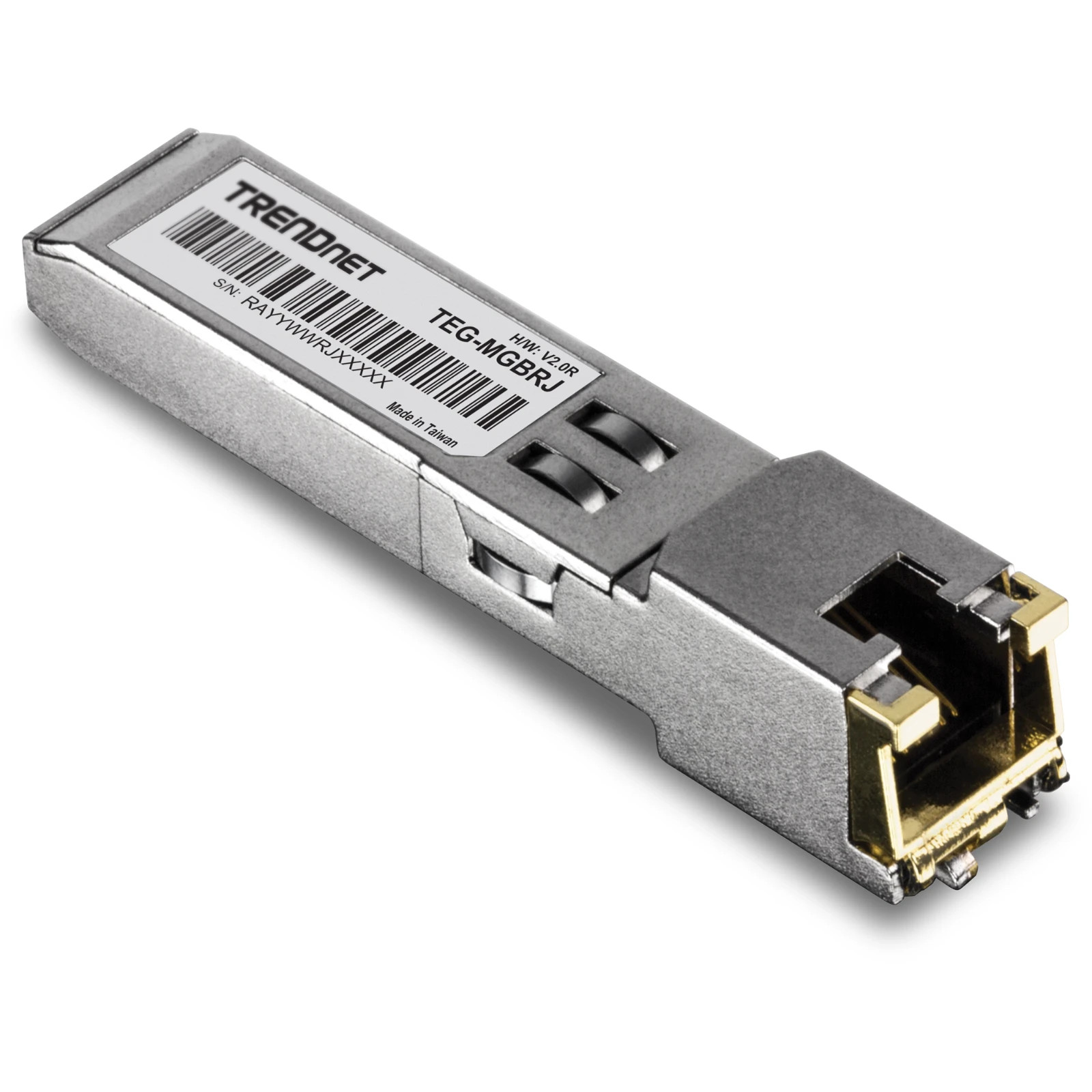 TRENDnet TEG-MGBRJ 1000BASE-T RJ-45 Copper SFP Module (Version V2)