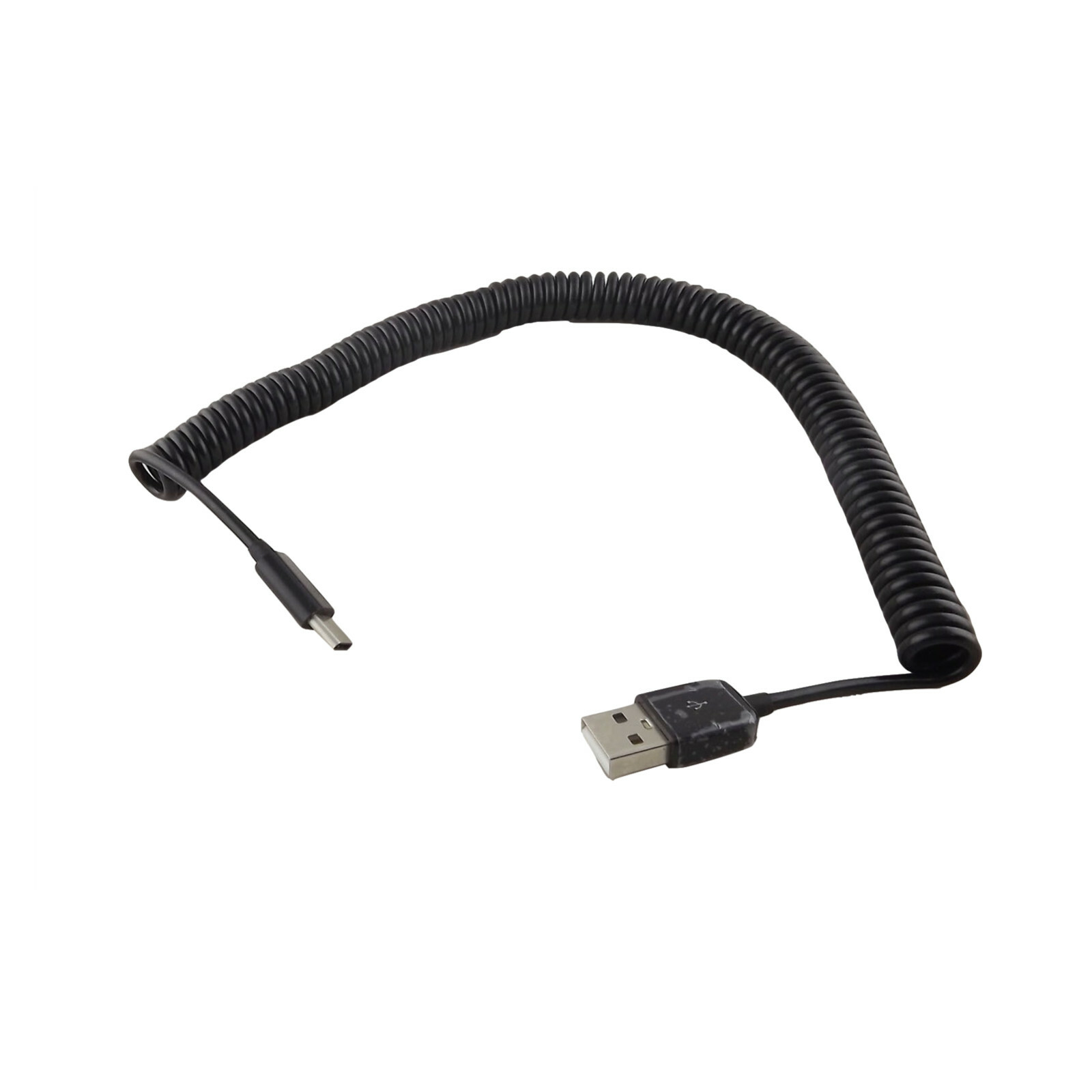 USB 3.1 Type C Male To 2.0 A Male Spiral Coiled Data Sync Adapter Cable 10ft/3m