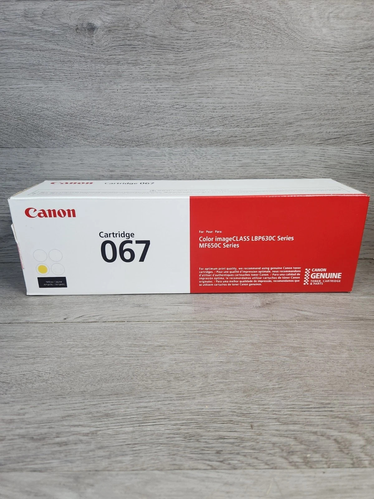 Canon 067 Yellow Original Standard Yield Laser Toner Cartridge - New