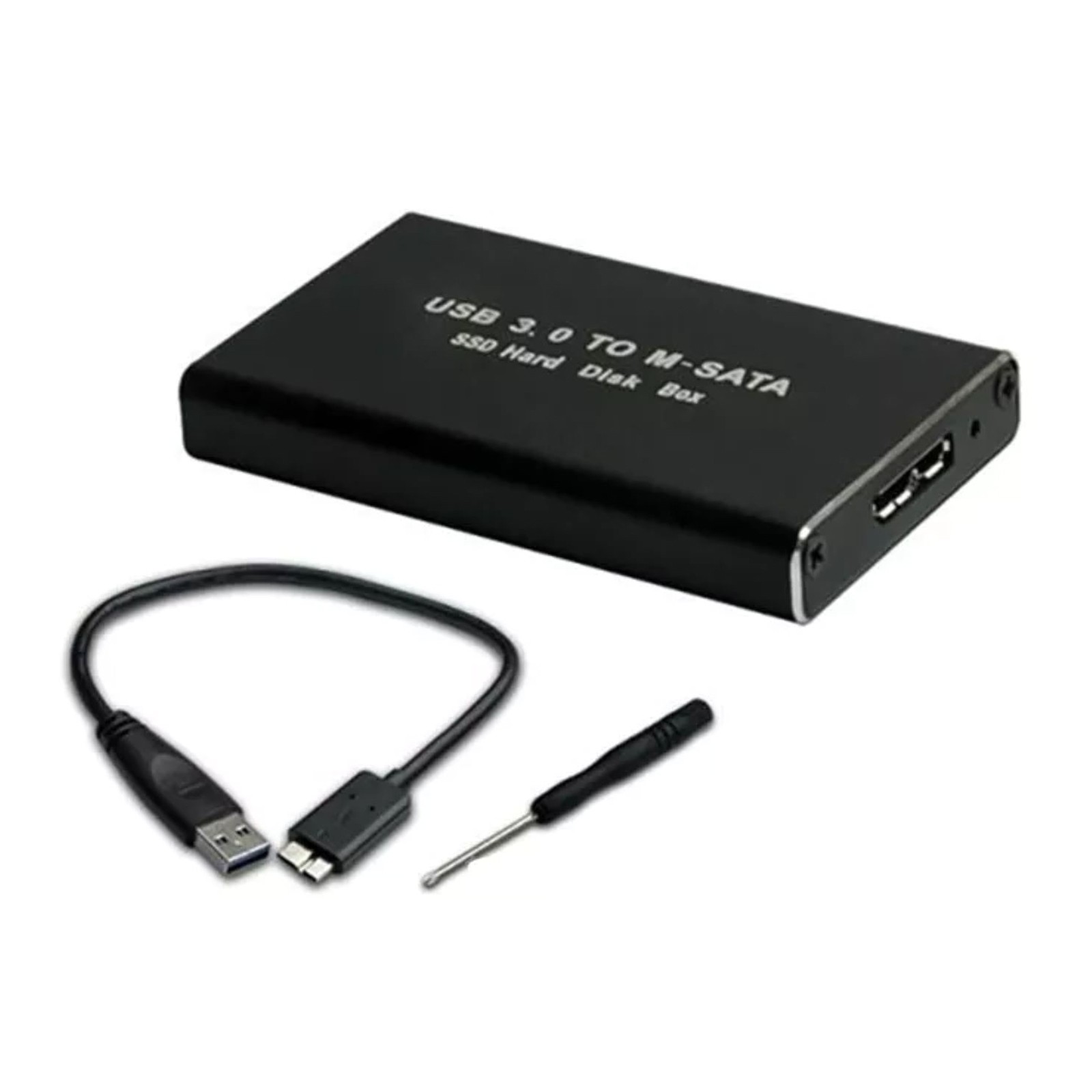 6Gbps High-Speed mSATA SSD External Drive Case USB 3.0 Supports 30/50mm Drives