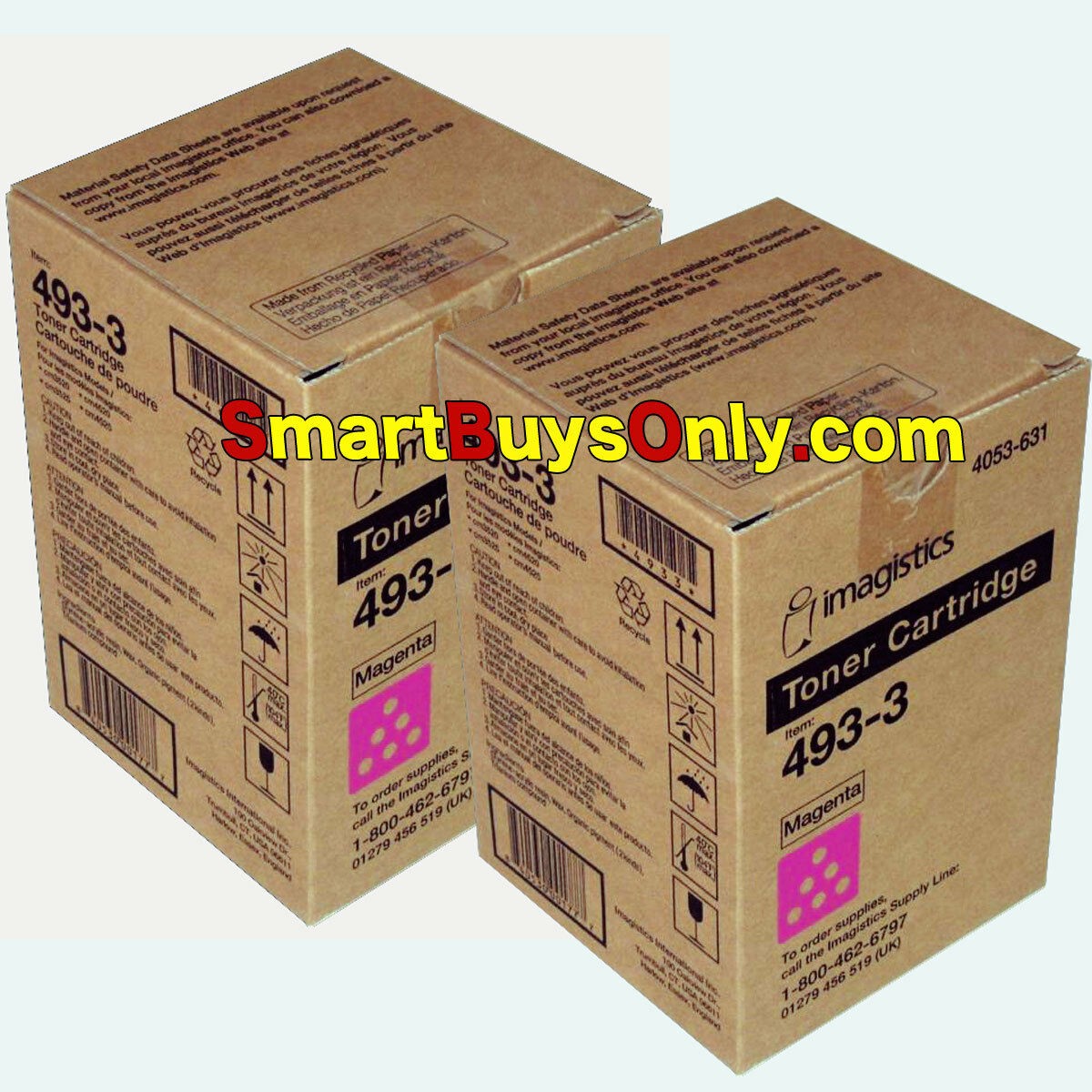 Oce Imagistics 493-3 Magenta Toner CM3520 CM3525 CM4520 CM4525 2Pack