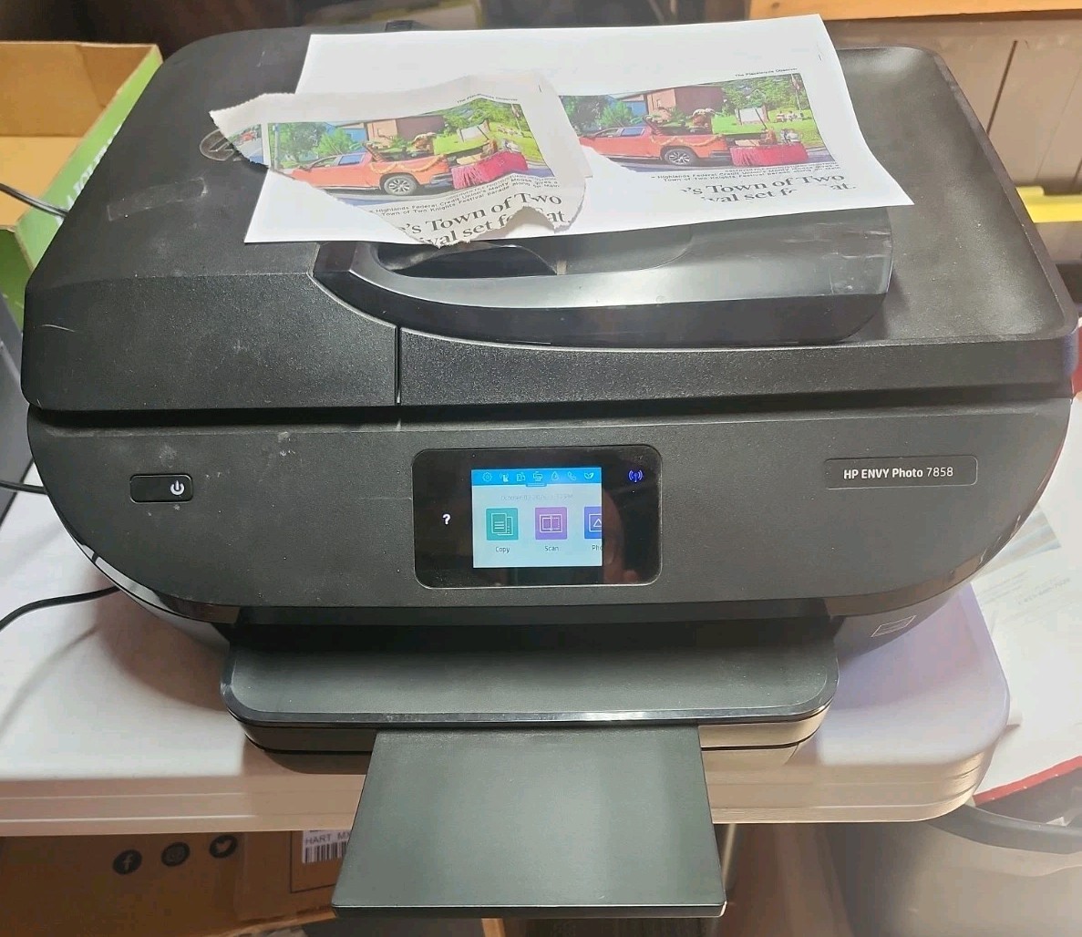 HP ENVY Photo 7858 All-in-One Wifi Bluetooth Inkjet Color Photo Printer Tested  