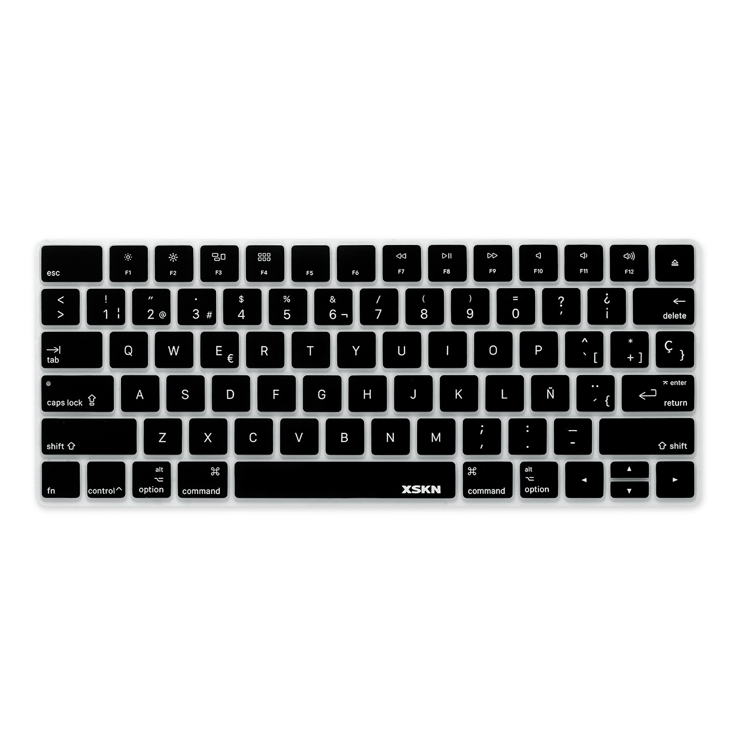 XSKN Spanish Silicone Keyboard Cover for US Layout Apple Magic Keyboard A1644
