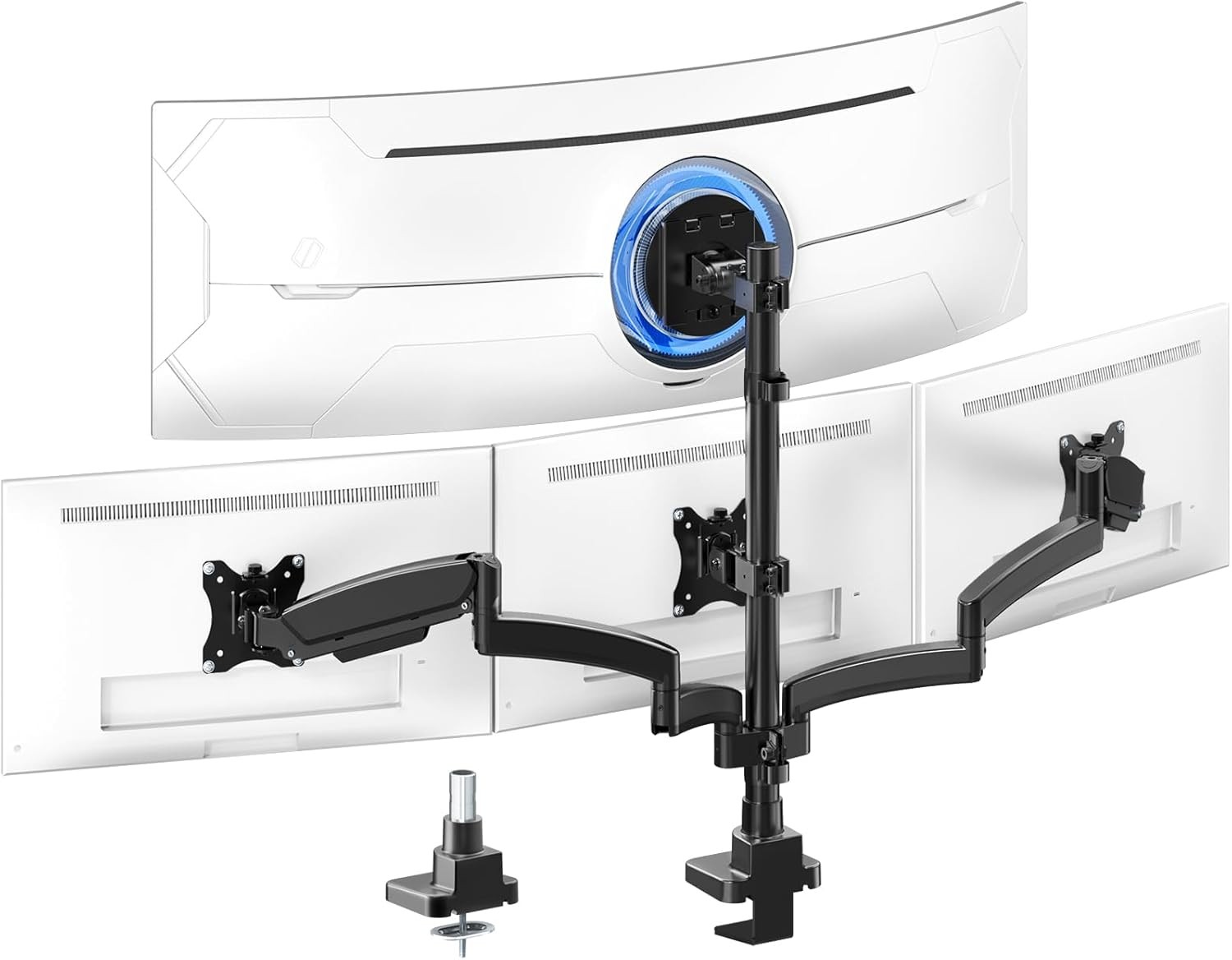 PUTORSEN Quad Monitor Mount for 49 Ultrawide Top Bracket