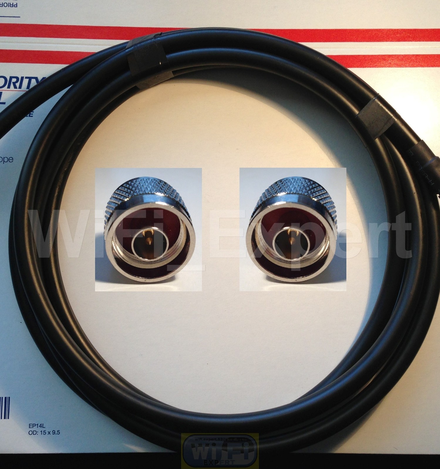 TIMES® 10ft LMR-400 Times Microwave Coax Cable N Male Connector LMR400 USA MADE