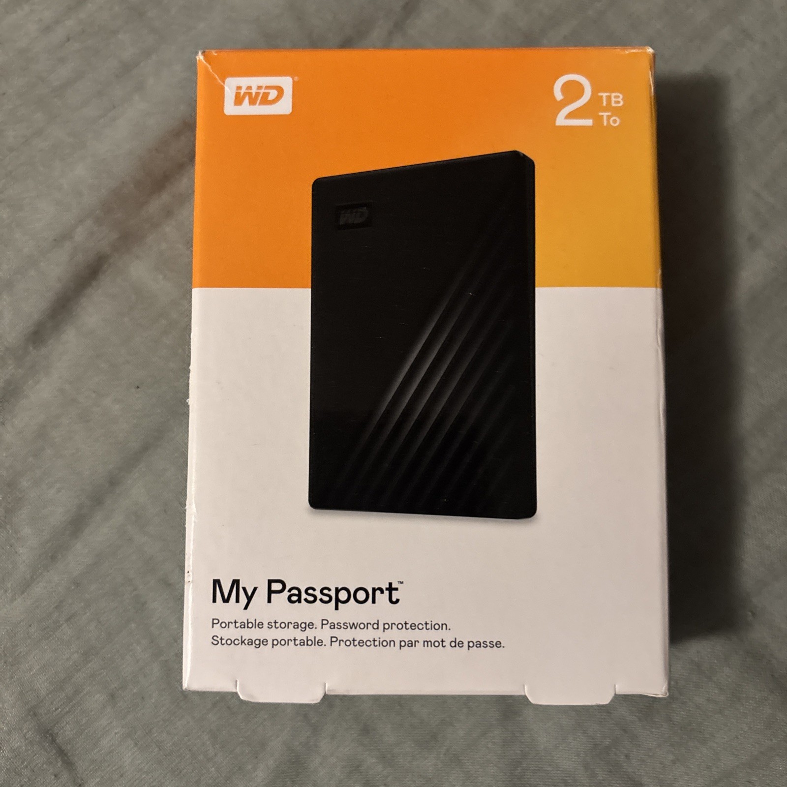 Western Digital WD My Passport 2TB Portable Storage, Black