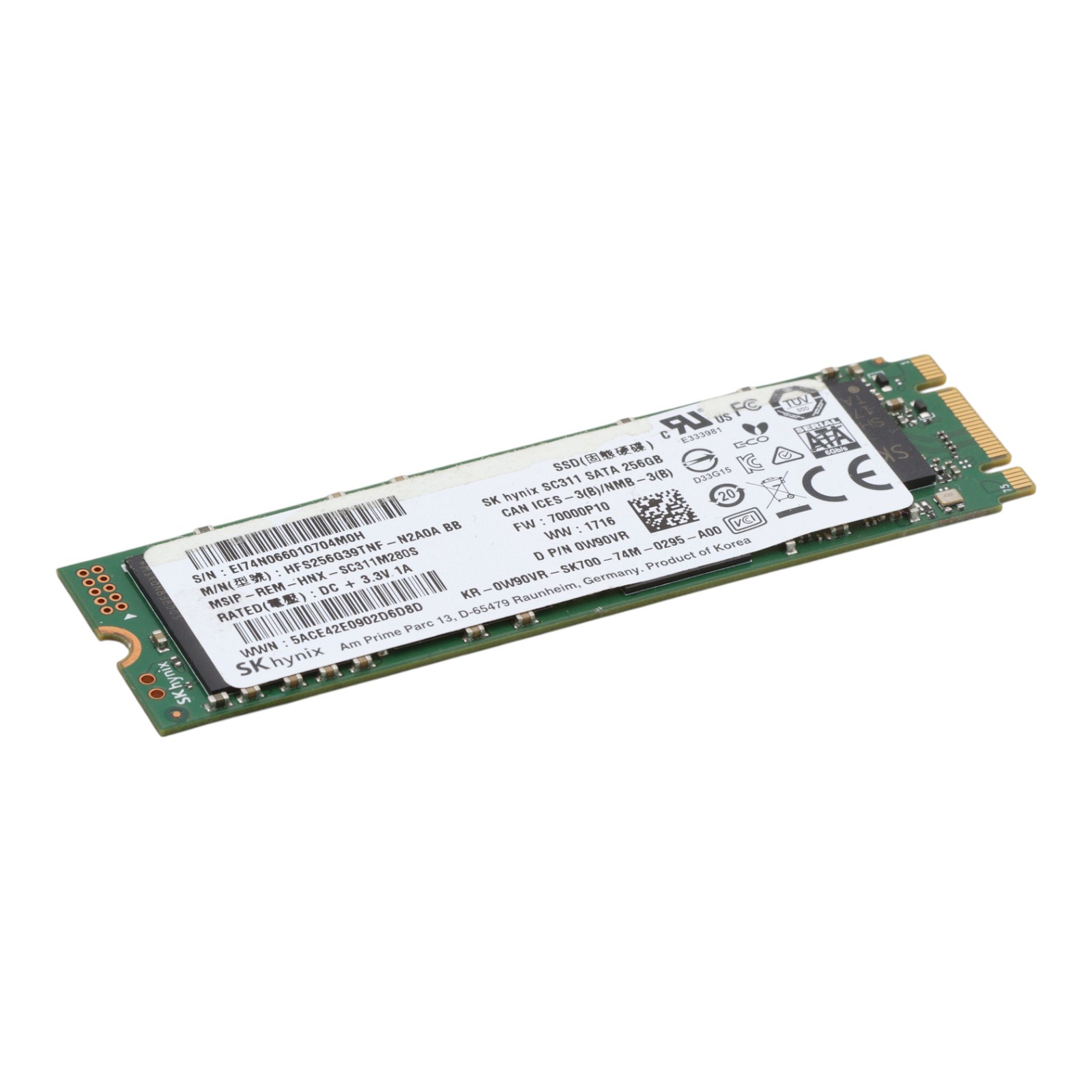 SKHynix 256GB PCIe 3.0 x4 NVMe M.2 2280 SSD HFD256G39TNF-N2A0A PC401