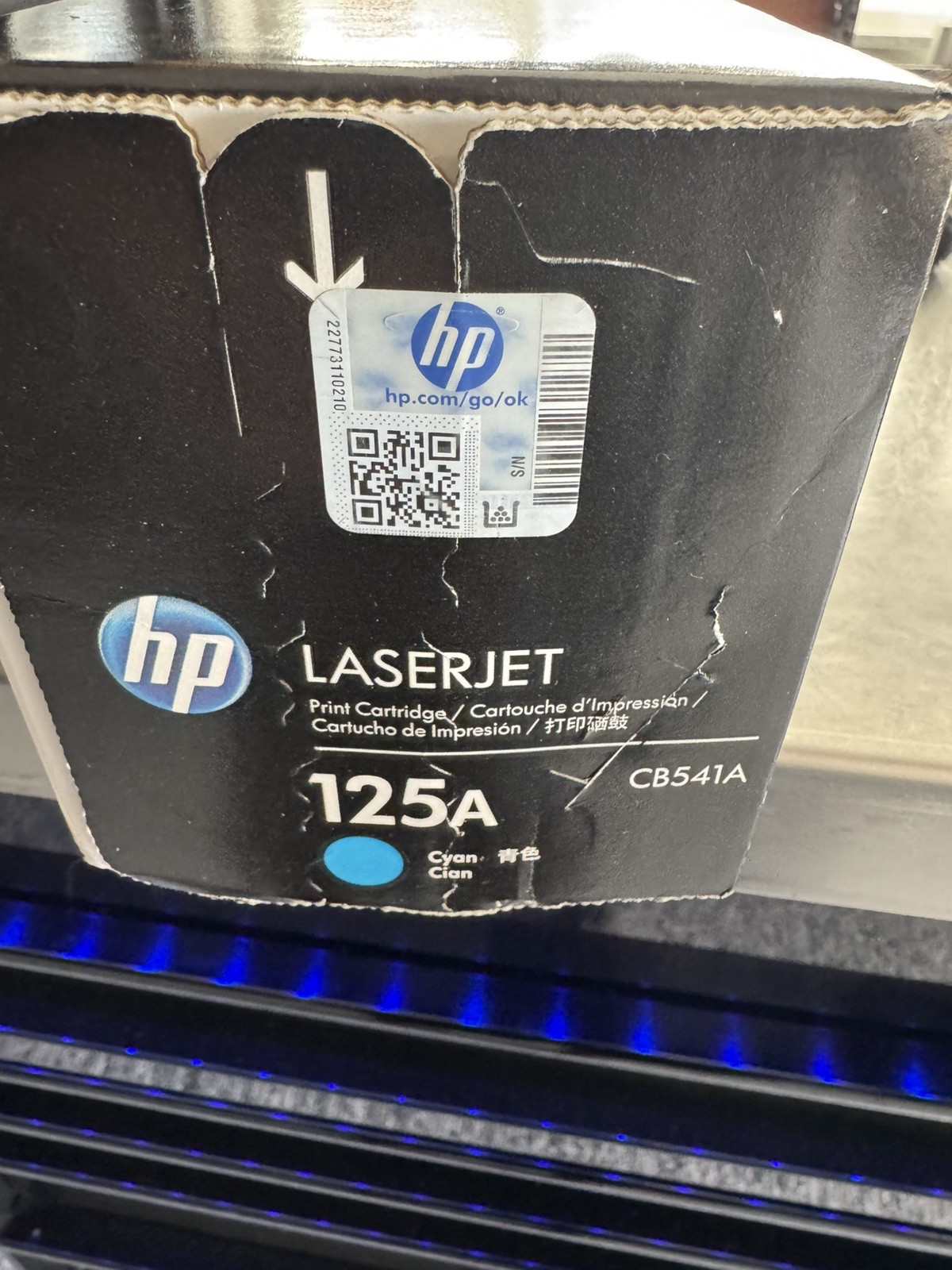 HP CB541A 125A Cyan Toner New Sealed 