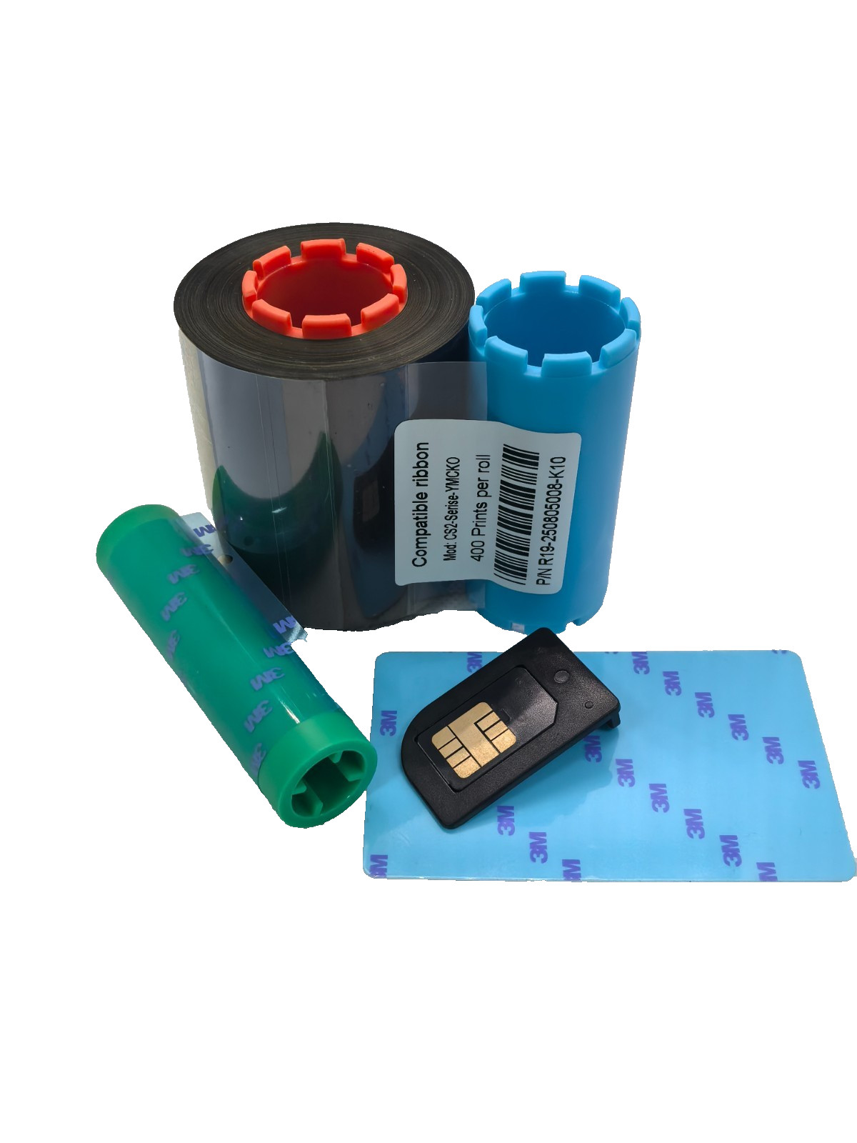 1PC YMCKO Color Ribbon 400 Prints Compatible with CS200e CS220e CS290e