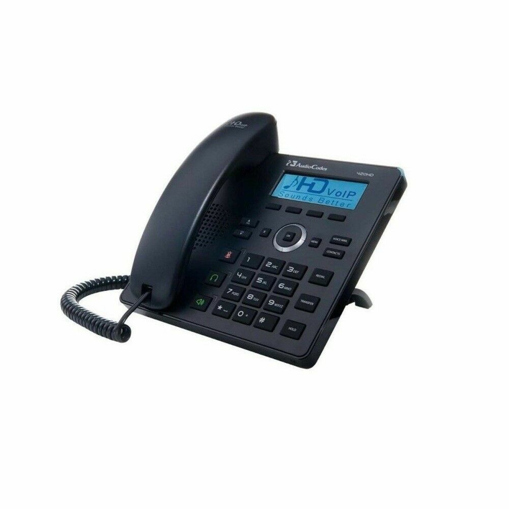 New  with accessories AudioCodes 420HD IP Phone  - GGWV00563 voIP Fast Ship