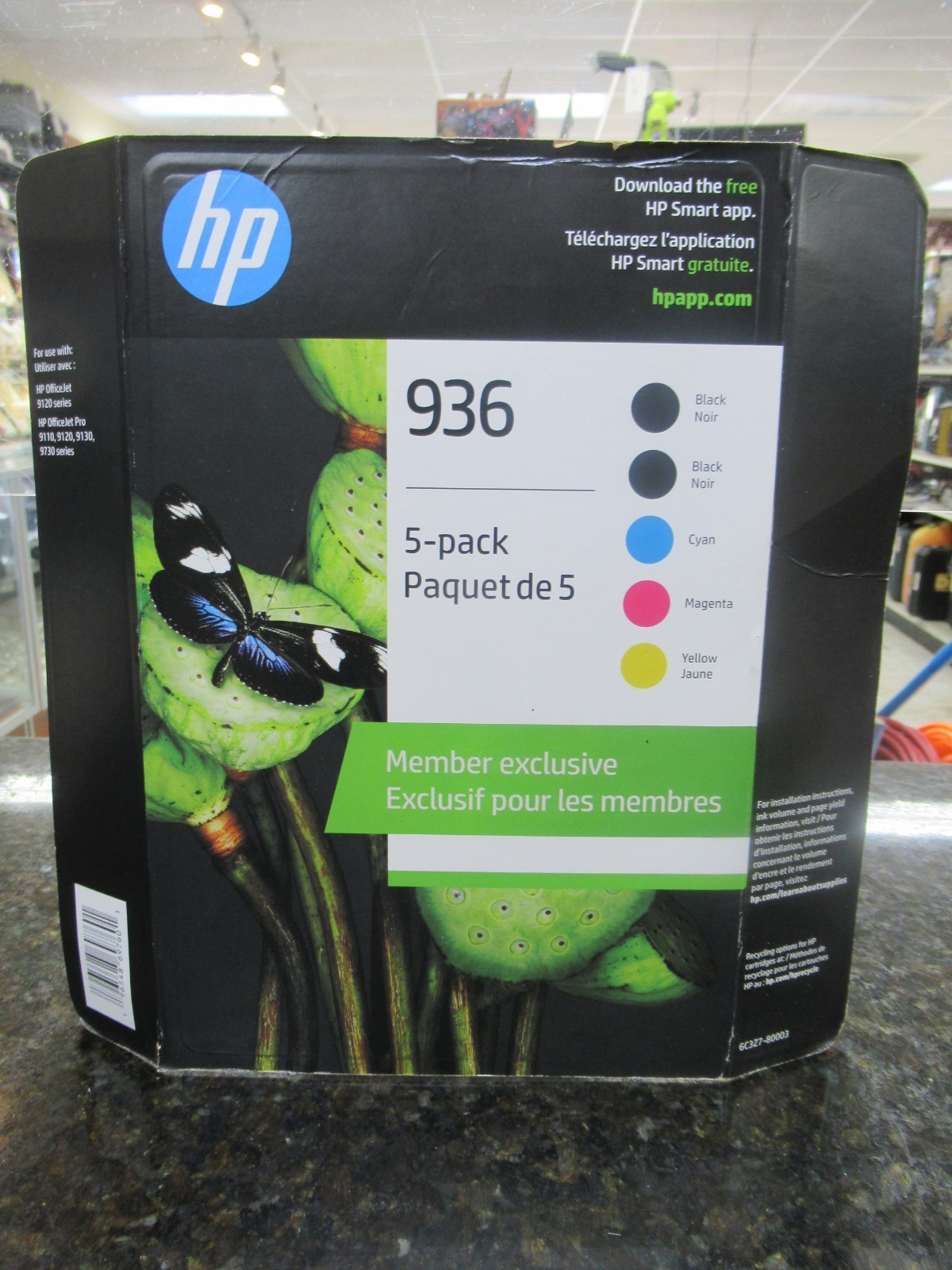 BRAND NEW HP 936 5-Pack 6C3Z7BN  Exp NOV 2026 OR LATER - 