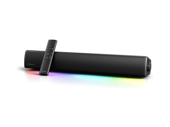 Creative Sound Blaster GS5 RGB Gaming Soundbar with SuperWide Technology, New