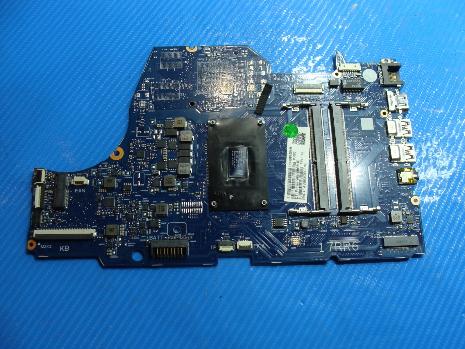 HP 17z-ca000 17.3" Genuine AMD Ryzen 3 2300U 2.0GHz Motherboard 6050A2983001