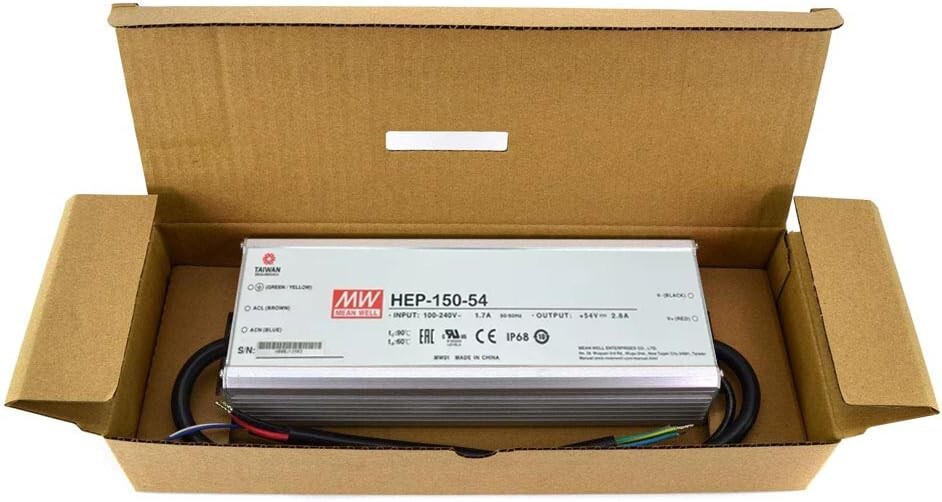 Genuine Mean Well HEP-150-54A 54V 2.8A 150W Single Output Switching Power Supply