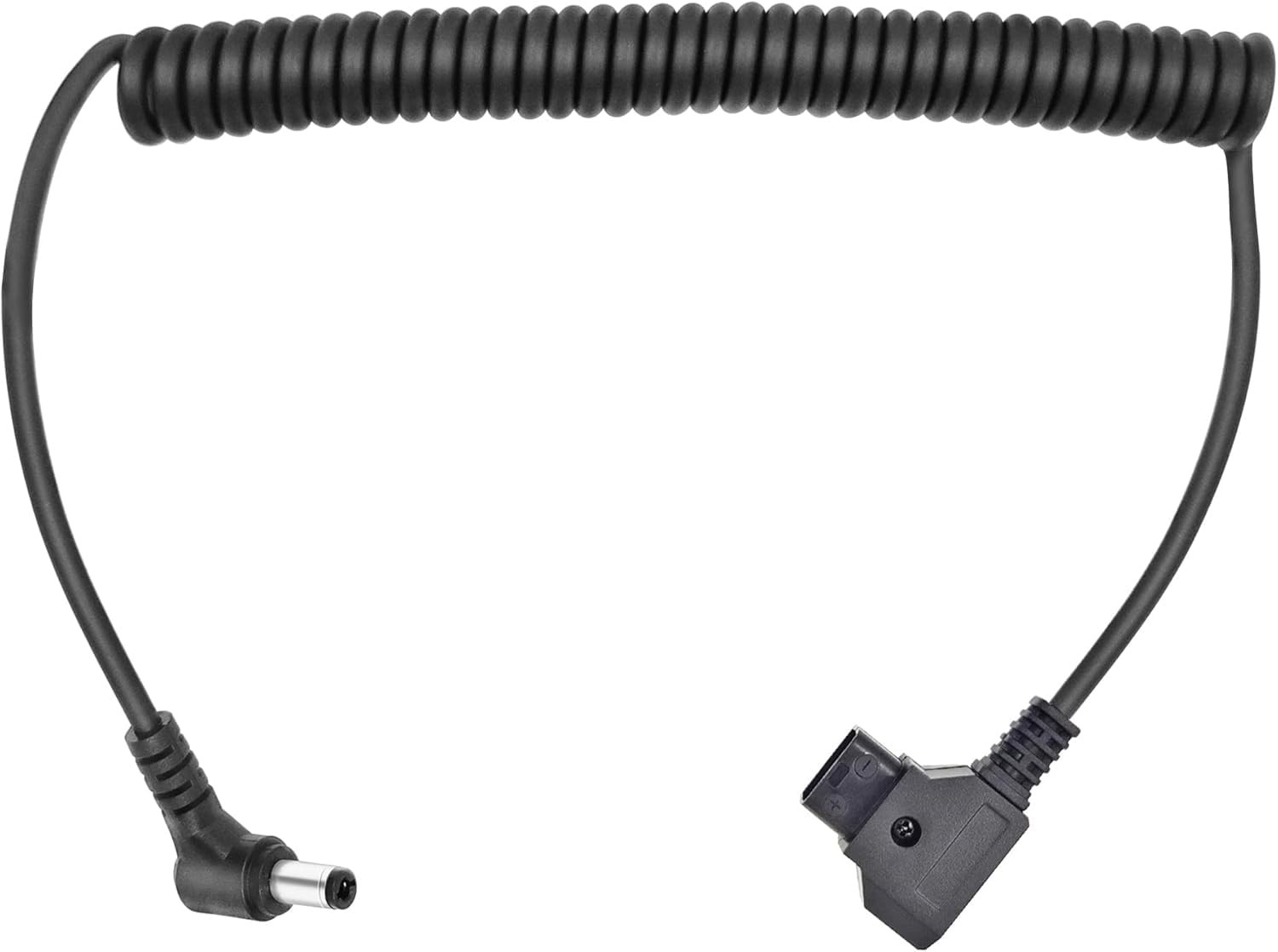 D-Tap to DC 5.5 2.1mm 12V Coiled Power Cable Compatible with Canon C70, Atomo...