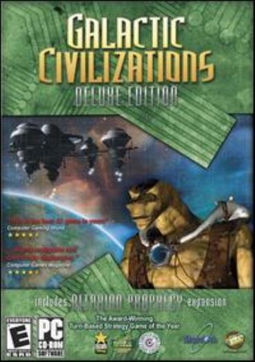 Galactic Civilizations Deluxe PC CD outer space empire-building game + add-on