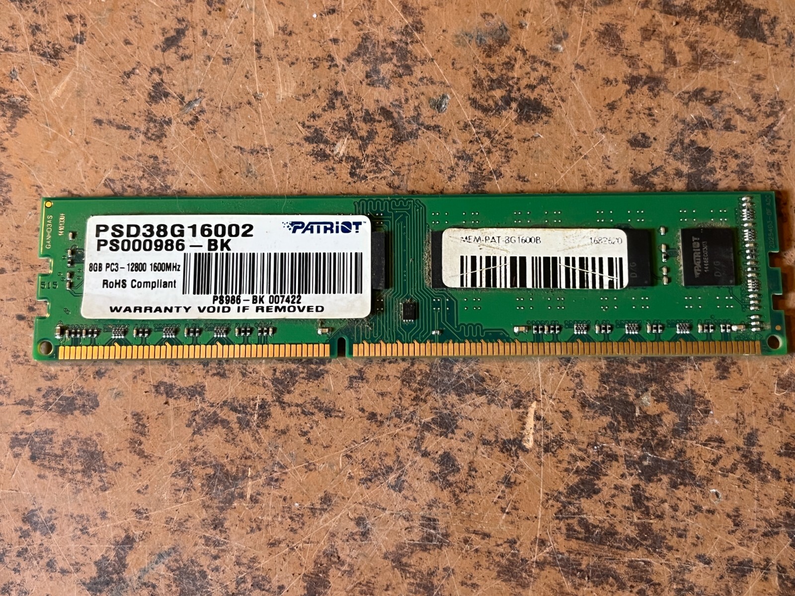Patriot Signature Line 8GB DDR3 1600 (PC3 12800) Desktop Memory Ram