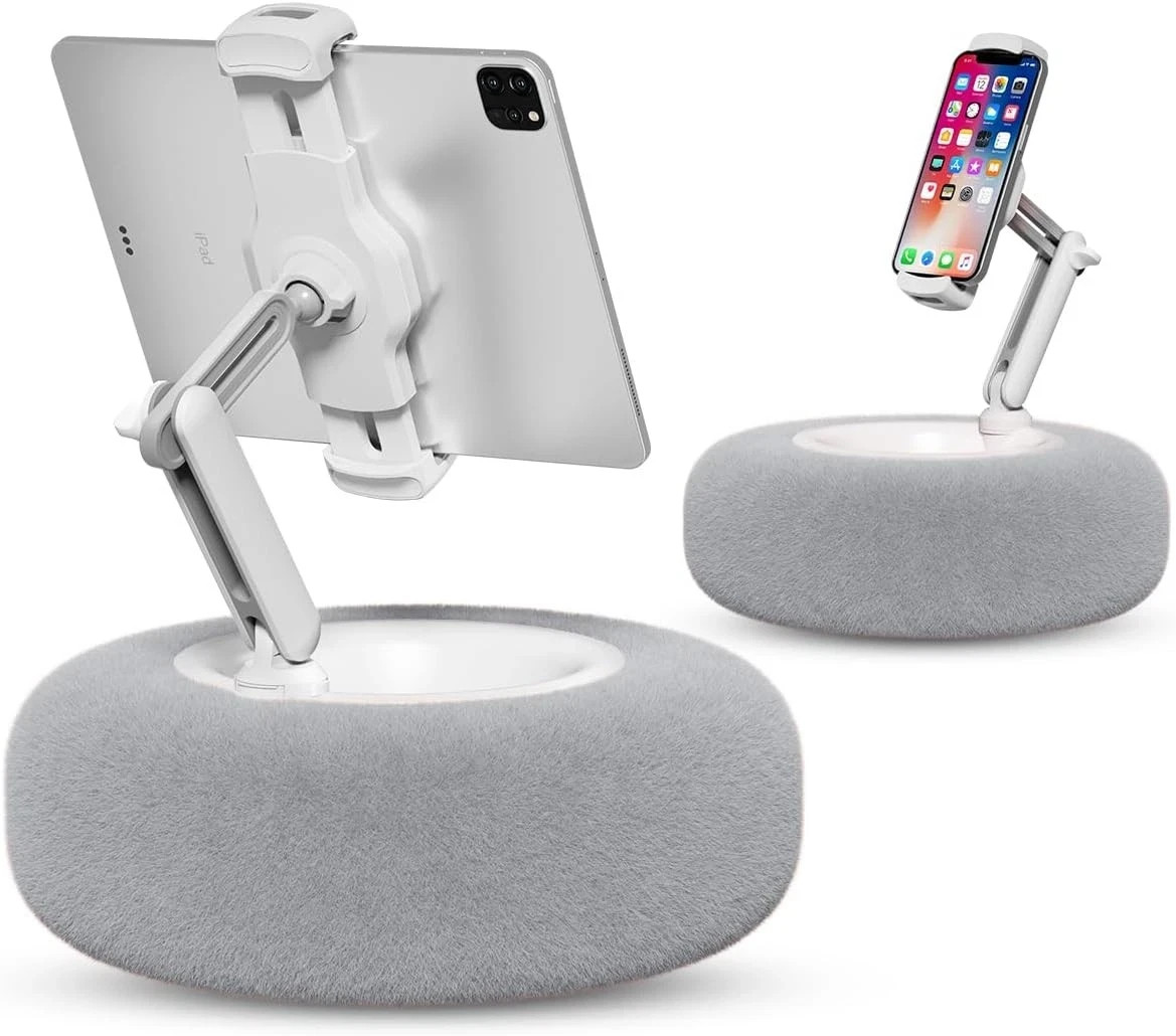 Viozon Tablet Stand Pillow, Compatible with 4.7"-13" Phone/Tablet, iPad, Gray