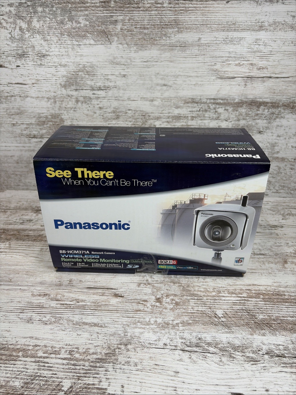 Panasonic BB-HCM371A Wireless Outdoor Pan/Tilt Network Camera 2-Way Audio NIB