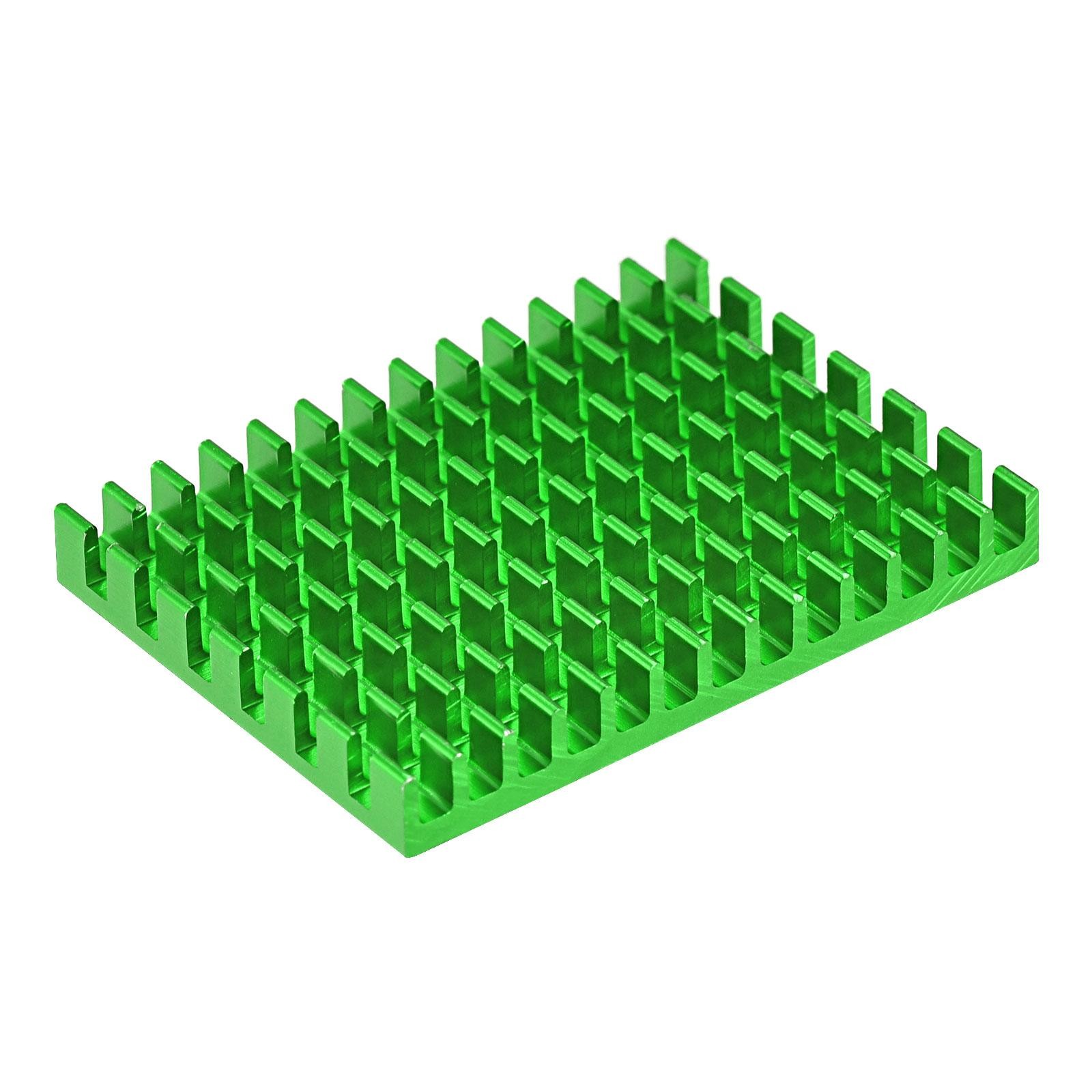 Electronic Radiator Aluminium Heatsink 30x40x5mm Green Pack of 6