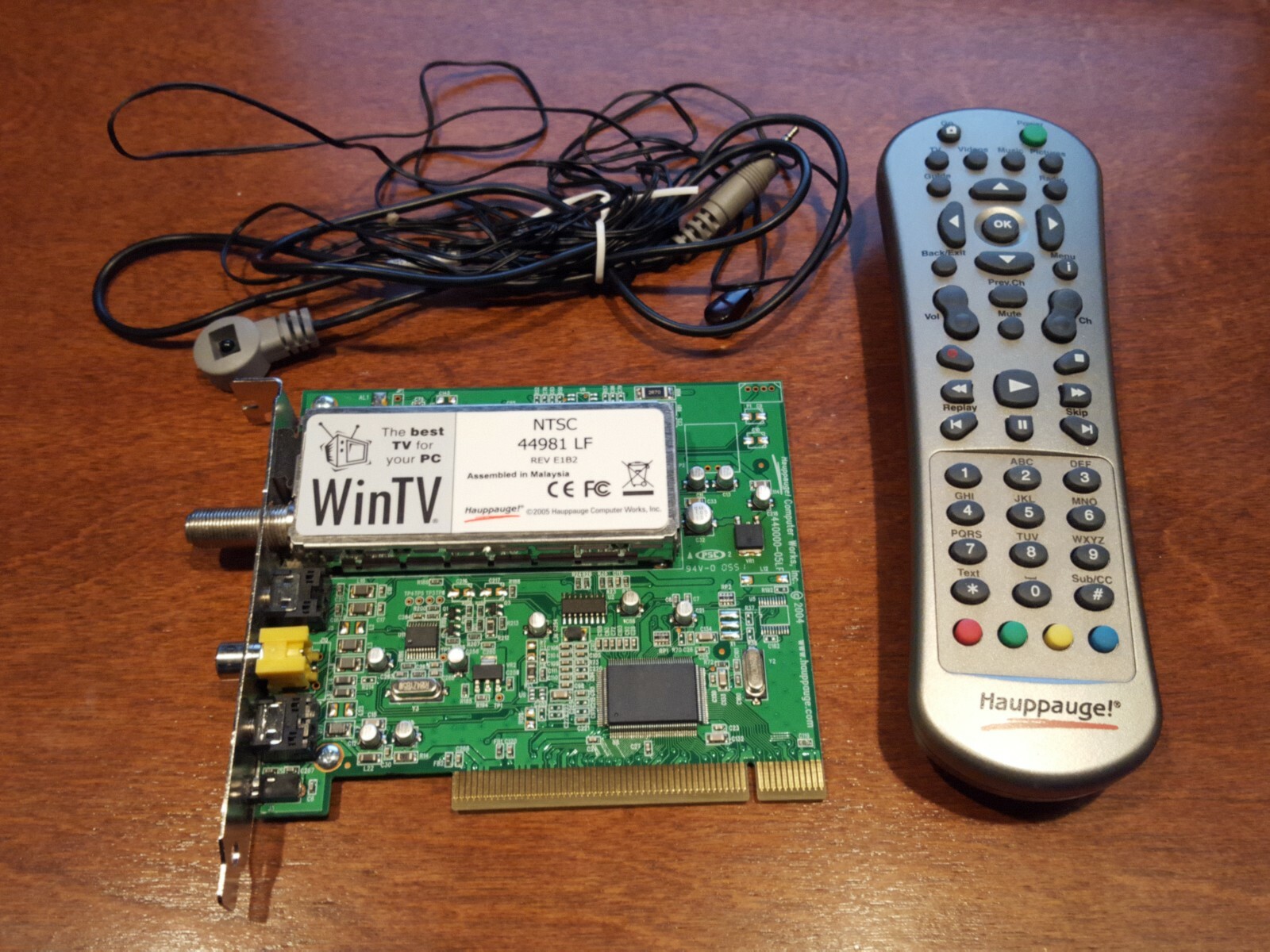 O3 Hauppauge WinTV-GO Plus NTSC 44981 LF TV Tuner Card and Remote No Box