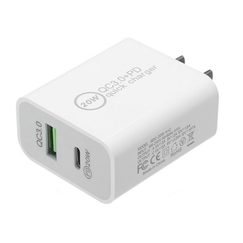 For iPhone 14 13 12 11 Pro Max Plus Charger Cable 3/6Ft PD 20W Power Adapter Lot