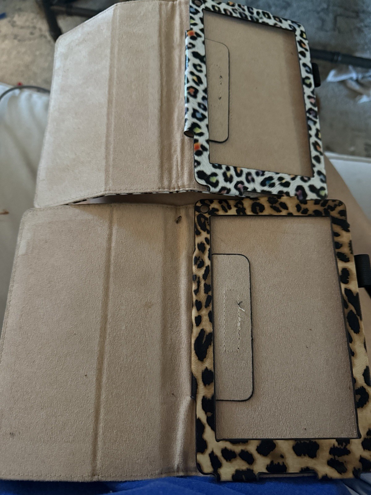 Two Genuine Leather Kindle Holders
