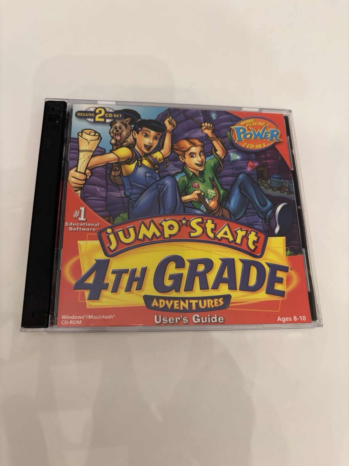 VTG 1999 Jump Start 4th Grade Adventures 2 CD ROM Set Untested