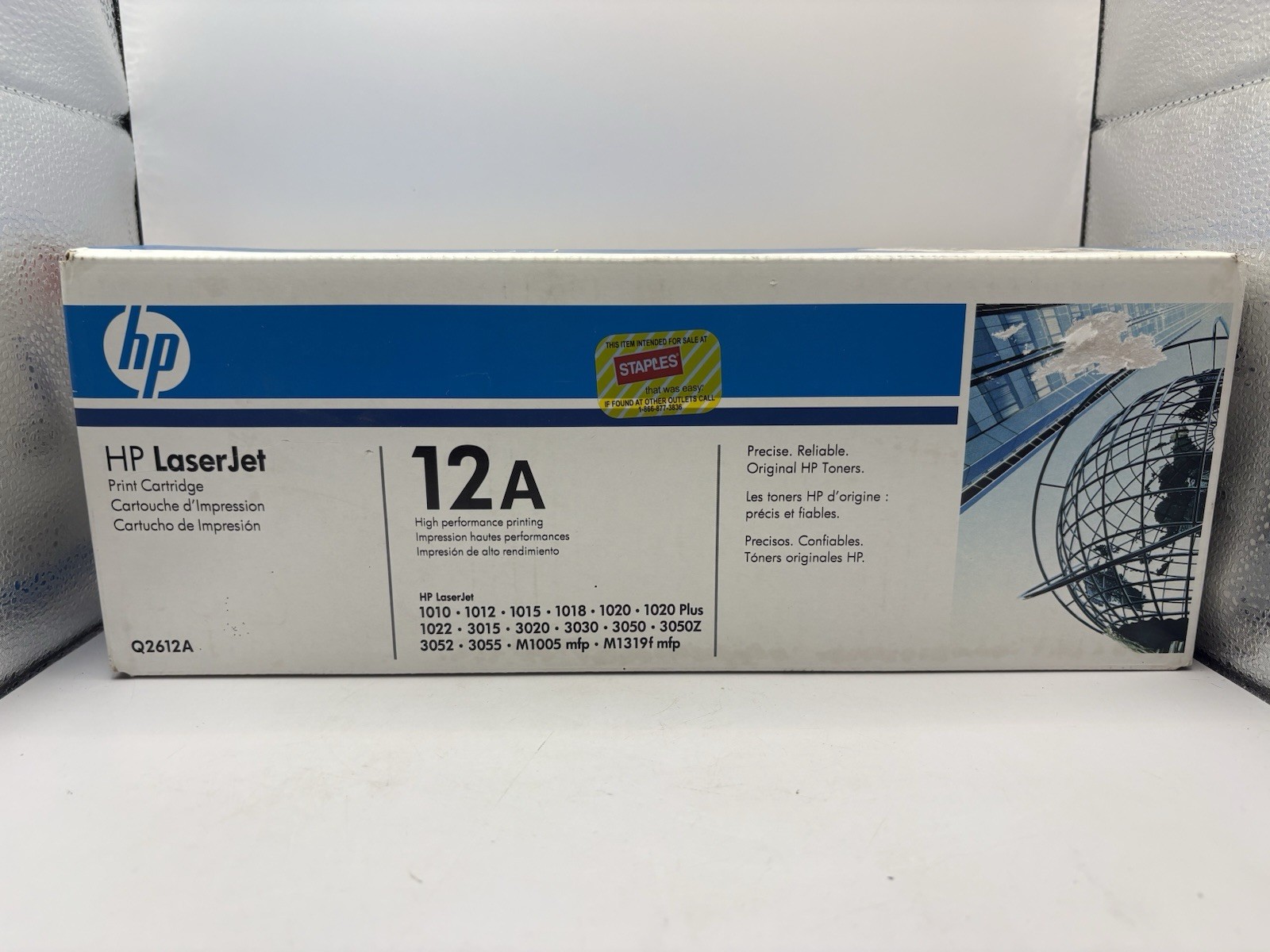HP 12A Black LaserJet Toner Cartridge Q2612A OEM Genuine Authentic NEW Sealed